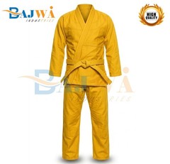 Yellow Cotton Martial Arts Gi – Jiu-Jitsu, Karate & Judo Training Uniform