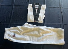 Taekwondo Dobok Set in White or Black