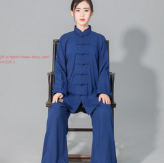 Tai Chi Uniform Kung Fu Martial Arts Suit Wing Chun Wushu Outfit Cotton Clothes