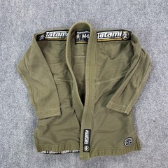 Tatami BJJ Gi Jacket Kids M4 Medium Green Checkmat Valencia Jiu Jitsu Kimono