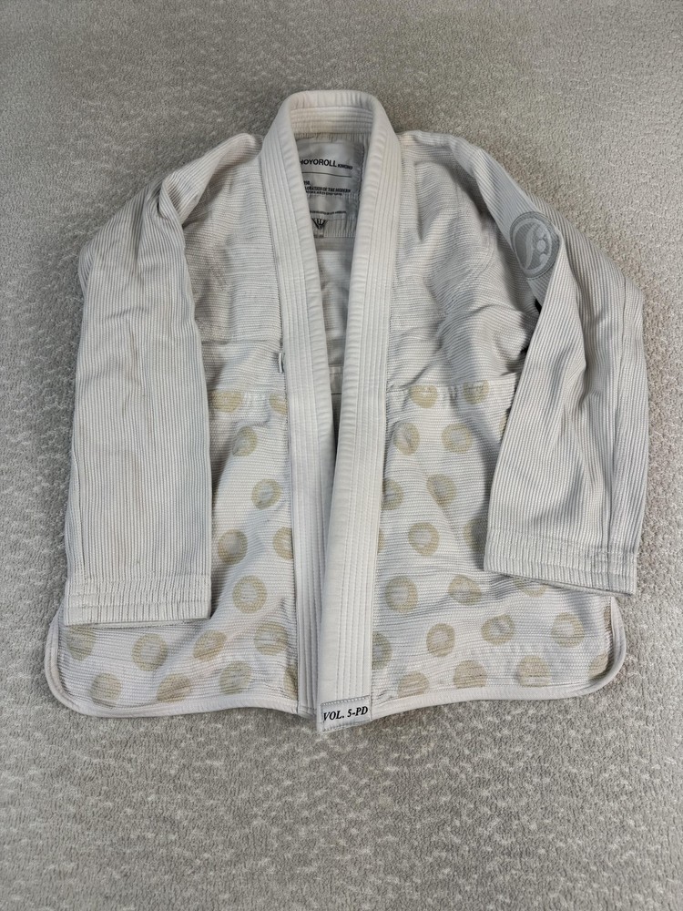 Shoyoroll BJJ Jiu Jitsu Kimono Gi Jacket Top A1F 100% Cotton White Free World