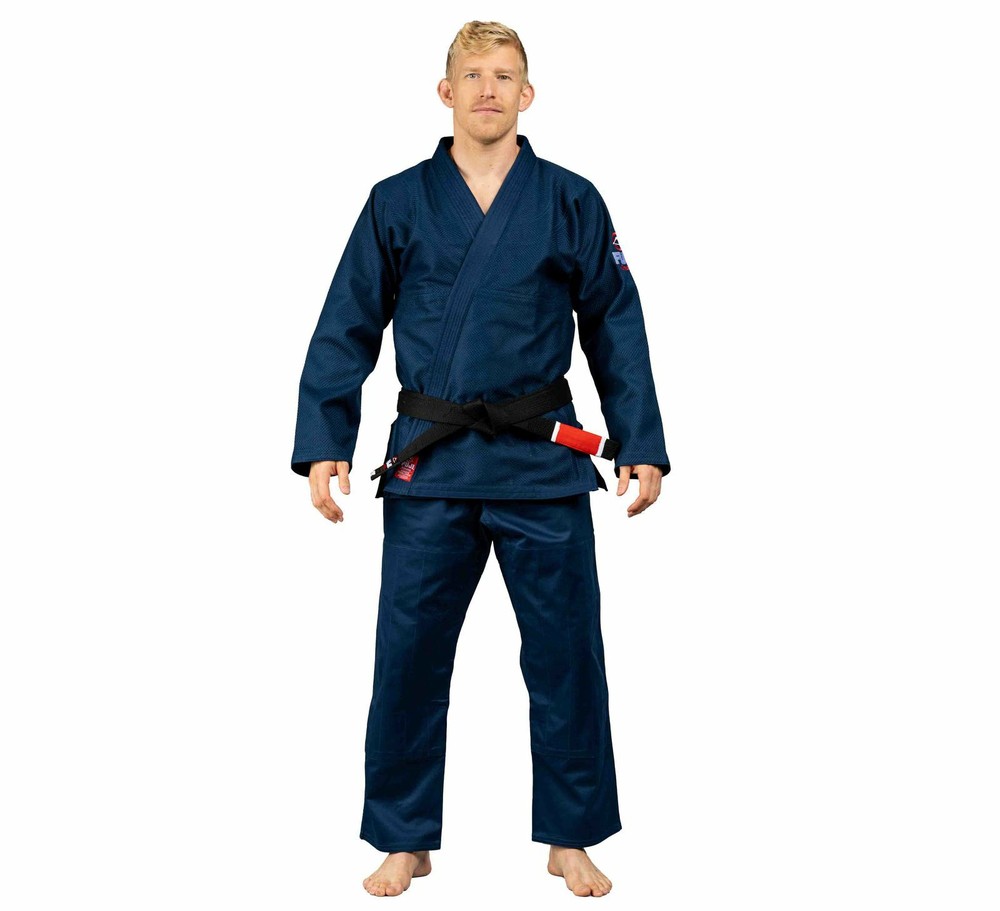 Fuji Sports All Around Mens Brazilian Jiu Jitsu Gi Jiu-Jitsu BJJ Dark Navy Blue