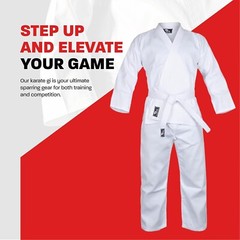 Versatile Kids & Adults Karate Gi with Reinforced Pants – Perfect for Training