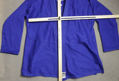 Moya Brand 025 Jiu-Jitsu Gi Jacket Unisex A2 Royal Blue Cotton Open Front Karate