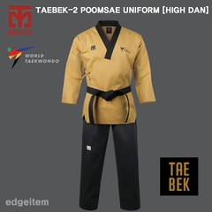 MOOTO Taebek-2 Poomsae Uniform (High Dan) WT (World Taekwondo) TKD Dobok Gi