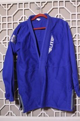 Elite Sports Blue BJJ Gi A4 Top & Pants Set Blue w/Belt Brazilian Jiu Jitsu Judo