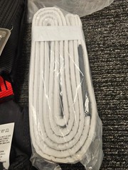 Elite Sports ET250 Size A4 Unifrom Tag Belt Black White For Martial Arts