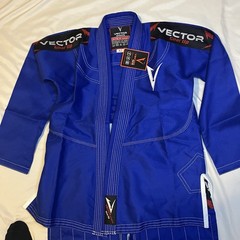 Vector Sports Brazilian Jiu-Jitsu (BJJ) Gi-Blue Size A0 Brand New with Tags