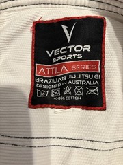 Vector Sports Gear Attila Black Brazilian Jiu Jitsu Gi Top Only – Kids Size K1