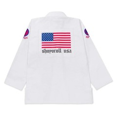 Shoyoroll Batch #151 Americana BJJ Gi 450 GSM White Jiu Jitsu Kimono Uniform