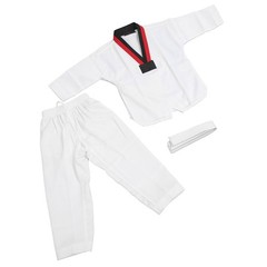 Kids Taekwondo Uniform Soft Cotton Polyester Breathable For Martial Arts GQBK