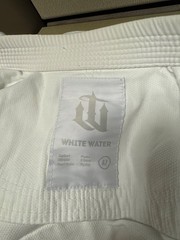 War Tribe White Water BJJ Jiu-Jitsu Gi With Relson Gracie Patch SIZE A1 USED