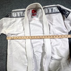 OnTheMat Jiu-Jitsu A2 Jacket Mens White Cotton Martial Art GI Uniform Training