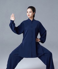 Summer Tai Chi Clothes Wrinkle Free Wushu Clothing Kung Fu Dress Martial Art