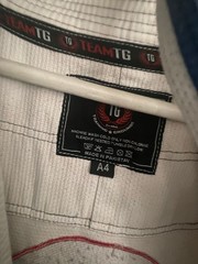Team TG BJJ MMA Jiu Jitsu Gi A4 Uniform Pants + 2 White Belts Used