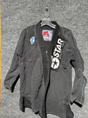 5 Star Martial Arts BJJ Gi Jacket Mens Small Black Renzo Gracie LA Jiu-Jitsu