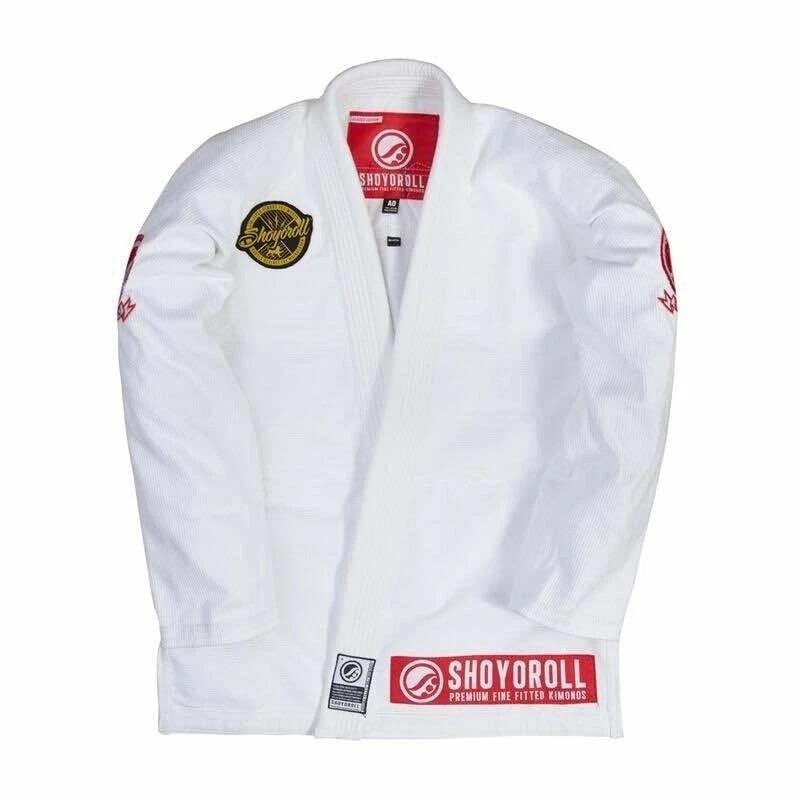 Shoyoroll BJJ Gi Batch #71 Competitor Retro White Kimono Uniform + Bag New