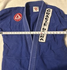 Gracie Barra Gi Adult A4 Kimono Jiu Jitsu Blue Top