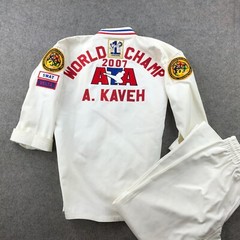 Vintage Taekwondo Gi Set Size 2 White ATA World Champ 2007 Dobok Uniform