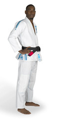Sanabul Martial Arts Core Gi Uniform Jiu Jitsu Size A4 Blue and White NO BELT