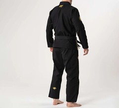 Fuji Sports Flow Tech Breathable Mens BJJ Jiu Jitsu Gi JiuJitsu Black/Gold