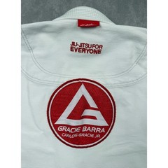 Gracie Barra Equipe GB Edition BJJ Gi Kimono Top Jacket White Adult A1 Jiu Jitsu