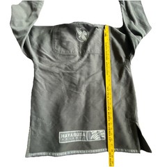 Hayabusa Keikogi Jiu Jitsu Gi Top Pearl Weave Size A1 Gray Charcoal 100% Cotton