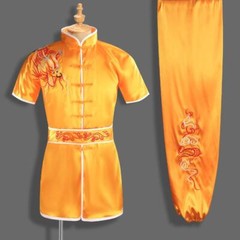 Silk Chinese Kung Fu Tai Chi Uniform Martial Arts Suit Outfit Dragon Embroidery