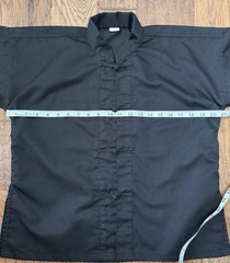 Kids Kung Fu Uniform Top Martial Arts in Black Size 0 Excellent Condition