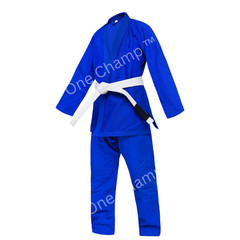 Light weight jiu jitsu gi martial arts uniforms, Customized design,350 gsm,blue