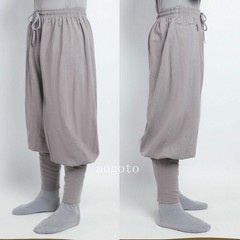 Buddhist Zen Martial Arts Linen Pants High Quality Shaolin Monk Kung Fu Pants