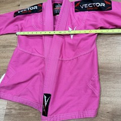 Vector Sports Attila Series Kids K3 Brazilian Jiu Jitsu Gi Jacket Pink BJJ Top