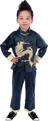 Costume Traditional Chinese Boy Dragon Kung Fu Outfit Tang Costume