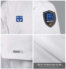MOOTO EXTERA S6 Uniform (with White V NECK) WT (World Taekwondo) Fighter Dobok
