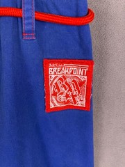 Jiu Jitsu Blue Breakpoint Pants Size A2 Drawstring No Belt EUC Gracie VI Levels