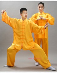 Wushu Tai Chi Yoga Sets Kung Fu Suit Martial Arts Unisex Silk Uniform Costume