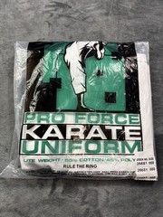 Vintage ProForce Karate Uniform Kids XS Size 000 White Lite Gi 55% Cotton Poly