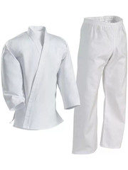 Thapur Sports Elite Lightweight Karate/Taekwondo Uniform Gi – White – Free Belt