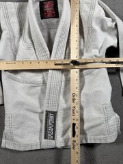 Breakpoint Jiu Jitsu Gi Coat Kids Size K0 Youth White BJJ Judo MMA Martial Arts