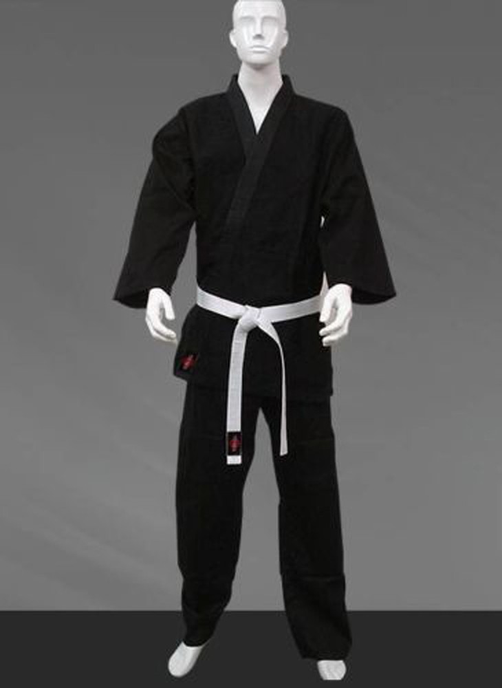 KANKU Black Karate Uniform 14 oz Heavy Weight Martial Arts Uniforms