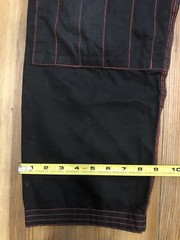 Global Martial Top And Pants Combo Mens Size A1 Black Jiu Jitsu Embroidery Adult
