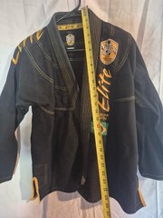 Elite Brazilian Jiu-Jitsu Set Color Black/ Yellow Gorpcore Grunge Sport