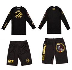 Shoyoroll Batch #106: Unit DEA Rash Guard LS & Short Set Bjj Brazilian Jiu Jitsu