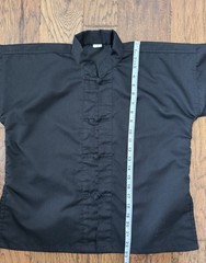 Kids Kung Fu Uniform Top Martial Arts in Black Size 0 Excellent Condition