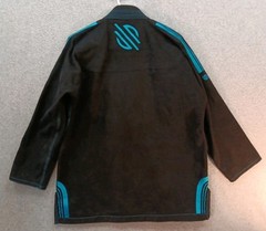 Sanabul Jacket Top Adult’s Size A1 Black And Teal Gi Jiu Jitsu Martial Arts GUC