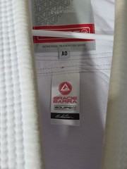 Gracie Barra Equipe Edition BJJ Jiu-Jitsu Gi White Uniform Set A0 Pants & Jacket