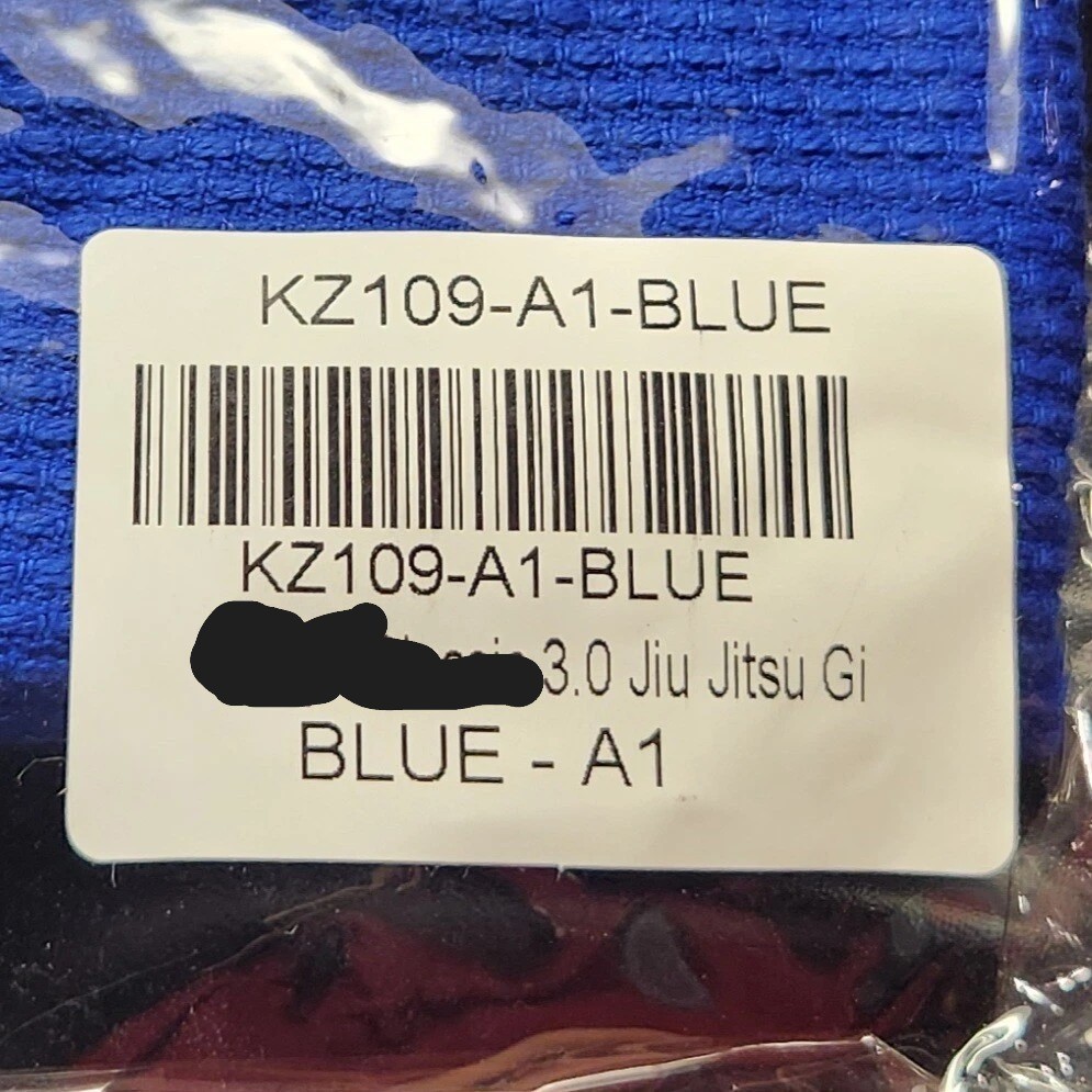 Jiu Jitsu Gi Blue KZ109 A1 A2L A2 A3 Adult karate Uniform
