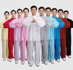 Women Men Cotton Kung Fu Tai Chi Uniform Martial Arts Clothing morning exercise