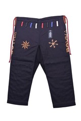 Inner Sublimated Embroidered Brazilian Jiu Jitsu Black (BJJ) GI KIMONO