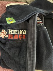 Keiko Raca Men’s Blue Brazilian Jiu-Jitsu GI Top And Pants W/ White Belt
